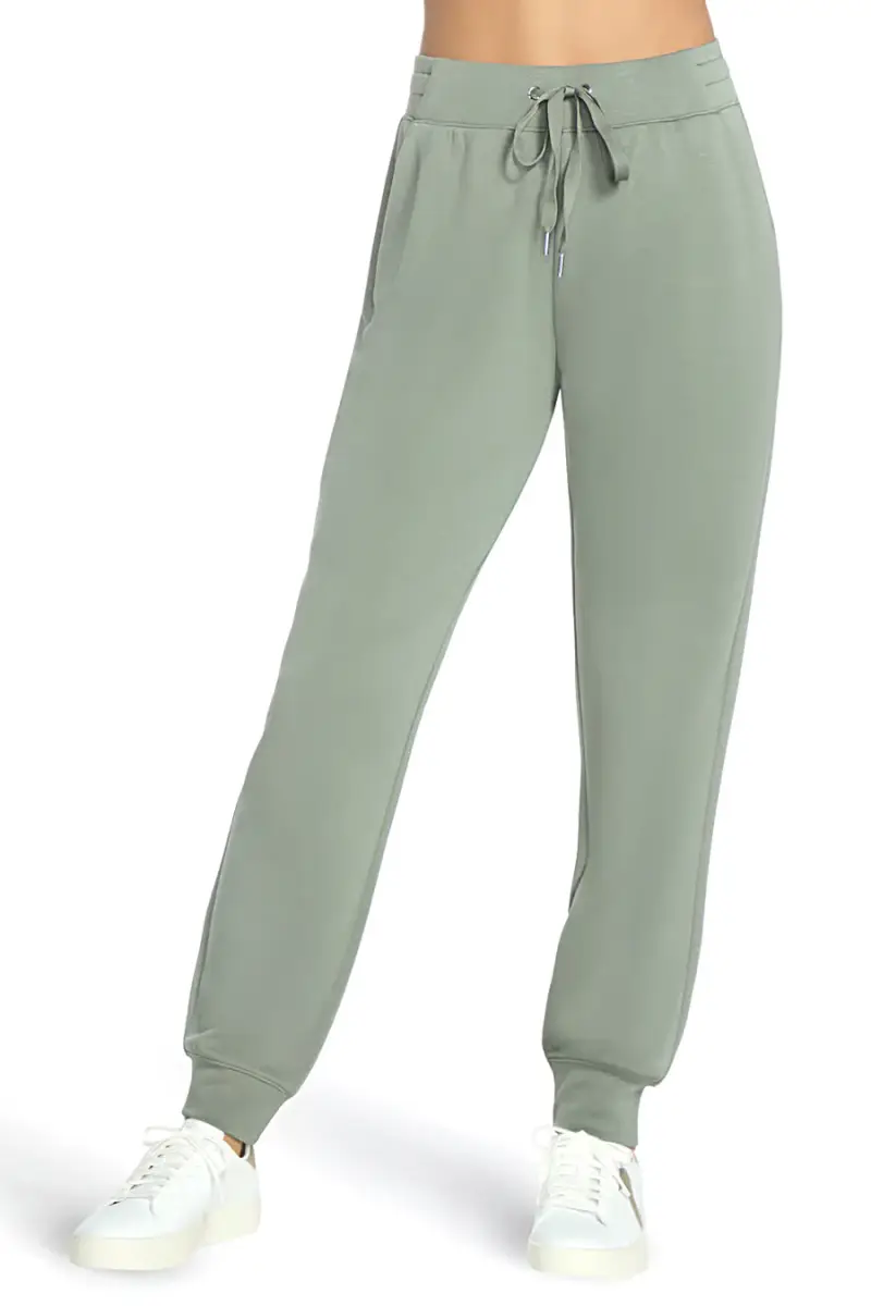 Pantaloni jogger verde salvia in tessuto skechweave elevate Skechers PT149 [VERDE]