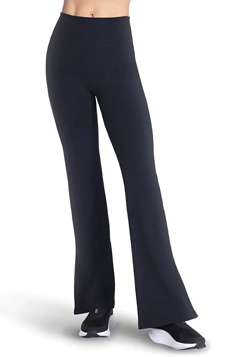 Pantaloni neri a zampa in tessuto GO FLEX™ Skechers PT216 [NERO]