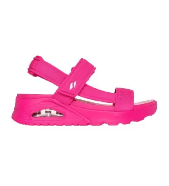 per donna 119814 Sandali Uno Fun Stand rosa (39), 3 a 5cm, Velcro, Casual