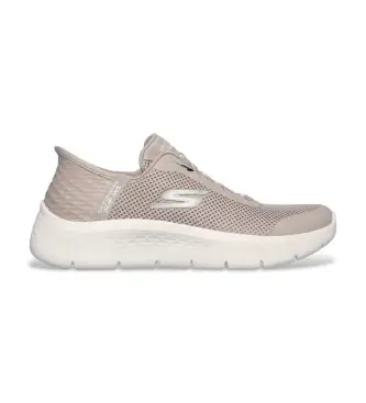 per donna 124836 Scarpe beige Go Walk Flex Grand Entry slip-in (40), Tessuto, Basso, 1 a 3 cm, Nessuno, Casual, Sportivo, Multispo