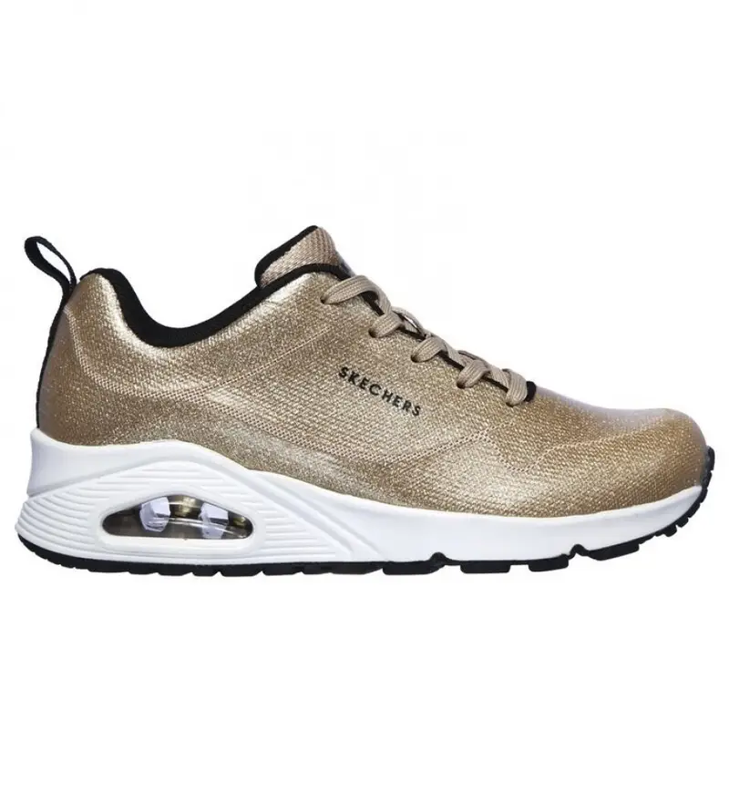 per donna 155002 Sneaker Uno Diamond Shatter color oro (37), 3 a 5cm, Stringhe, Casual