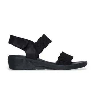 per donna 163165 Sandali Arya On The Rise neri (36), Nero, 3 a 5cm, Velcro, Casual