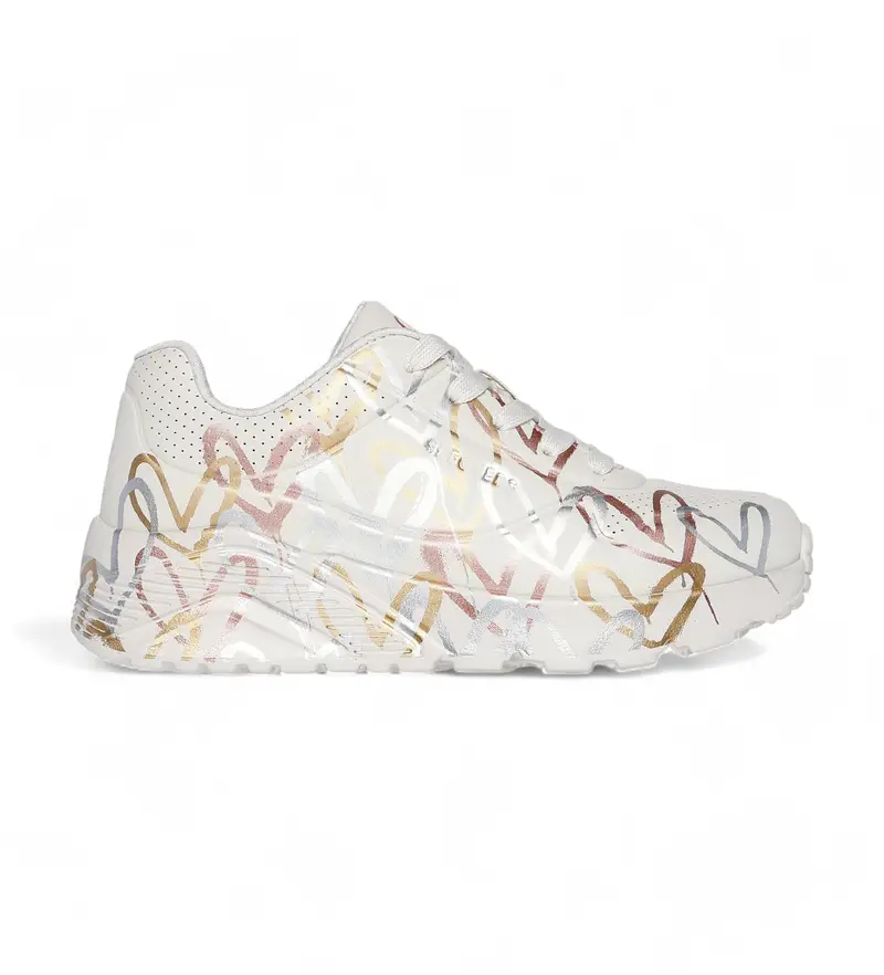 per donna/ragazza 314067L Sneaker Uno Lite Metallic Love beige (27), 3 a 5cm, Stringhe, Casual, moda per bambini