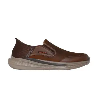 per uomo 205237 Scarpe da ginnastica slip-in marroni Slade Cooper (41), Marrone, Basso, Nessuno, Casual Pelle