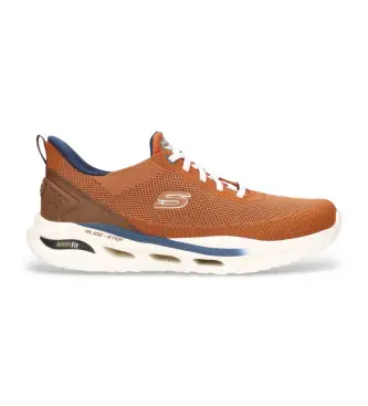 per uomo 210994 Sneakers slip-in Orvan Kincade Arch Fit arancioni e rilassate (40), Basso, Stringhe, Casual, Arancione Naturale