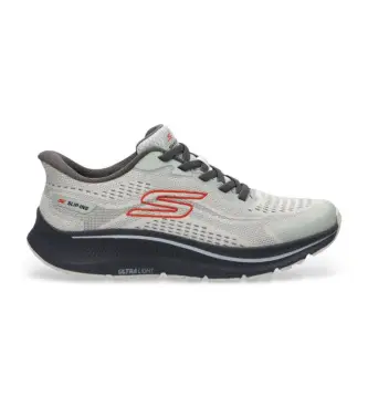 per uomo 220887 Scarpe slip-ins Go Run Consistent 2 0 Lockhart grigie (40), Basso, Stringhe, Casual, Grigio