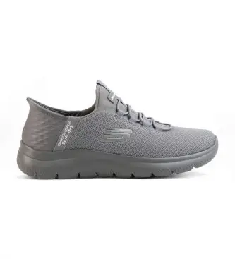 per uomo 232457 Sneakers slip-in Gray Summits High Range (44), Tessuto, Basso, Stringhe, Casual, Grigio