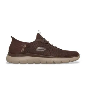 per uomo 232457 Summits High Range Brown Slip-in Sneakers (40), Marrone, Basso, Stringhe, Casual