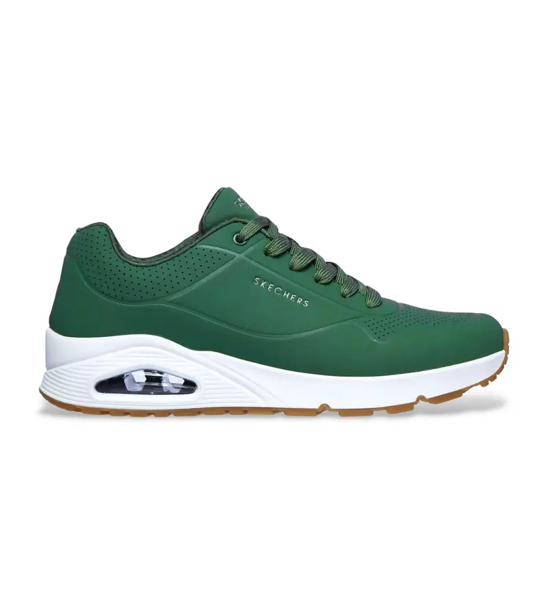 per uomo. 52458 Sneakers verdi Uno Stand On Air (44), Basso, Stringhe, Casual, Verde Pelle