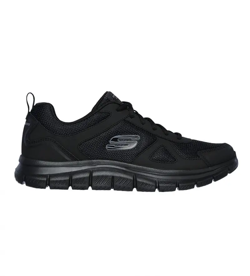 per uomo 52631 Scarpe da pista nere (41), Nero, Tessuto, Basso, 1 a 3 cm, Sportivo, Running Pelle
