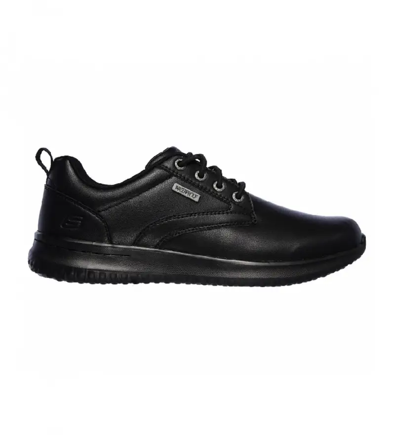 Skechers Sneakers casual uomo in pelle Delson - Antigo nero