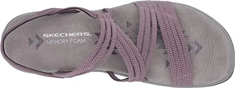 Skechers Reggae Slim - Skech Appeal, Sandali a Punta Aperta Donna, Viola Plum Gore Plum, 40 EU miniatura 2