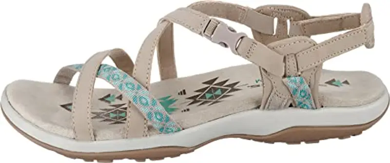 Skechers Reggae Slim - Vacay, Sandali Donna, Beige Taupe, 37 EU miniatura 3
