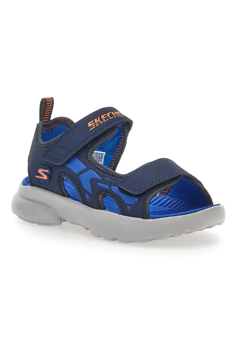 Sandali Blu In Tessuto Skechers Razor Splash Aqua Buddies [BLU miniatura 2