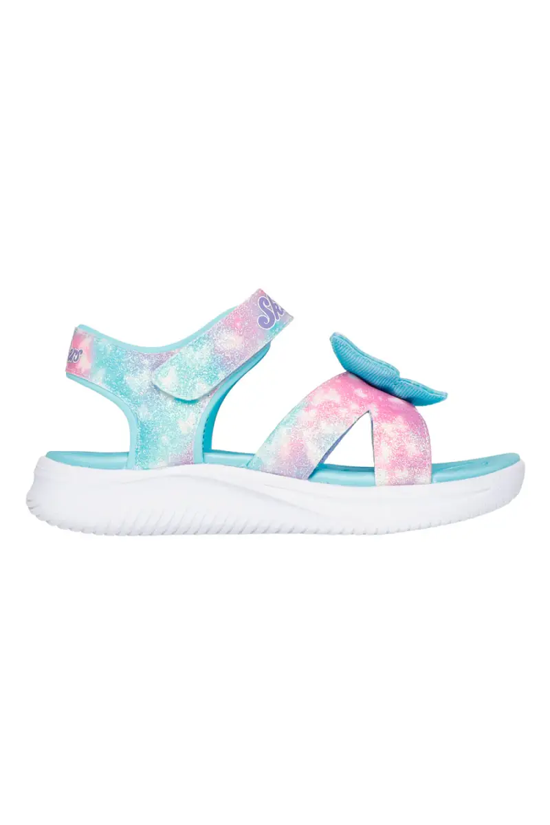 Sandali celesti con farfalla luminosa Skechers Jumpsters Sandal Butterfly Brights [CELESTE]