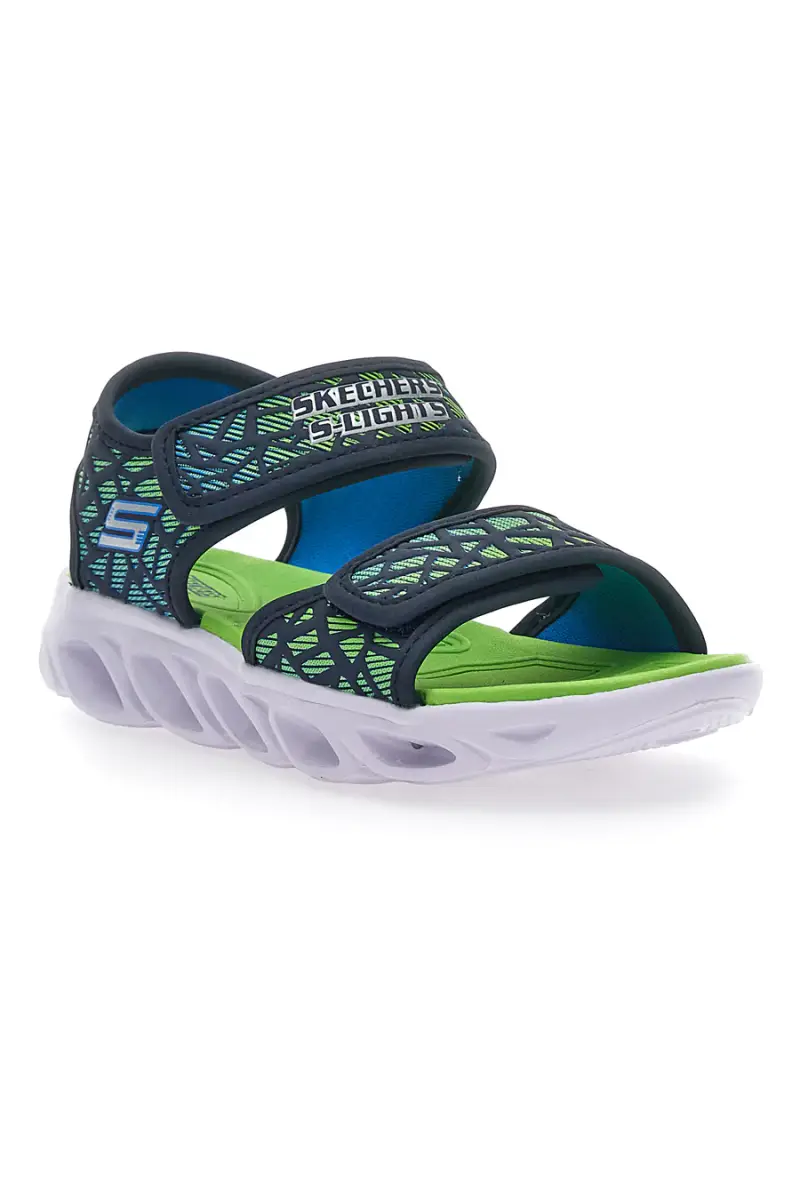 Sandali con Luci Skechers S Light Hypno Splah-Sun Sonic Verdi [NAVY] miniatura 2