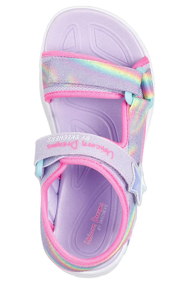 Sandali lilla con luci Skechers Dreamy Unicorns [LILLA] miniatura 3