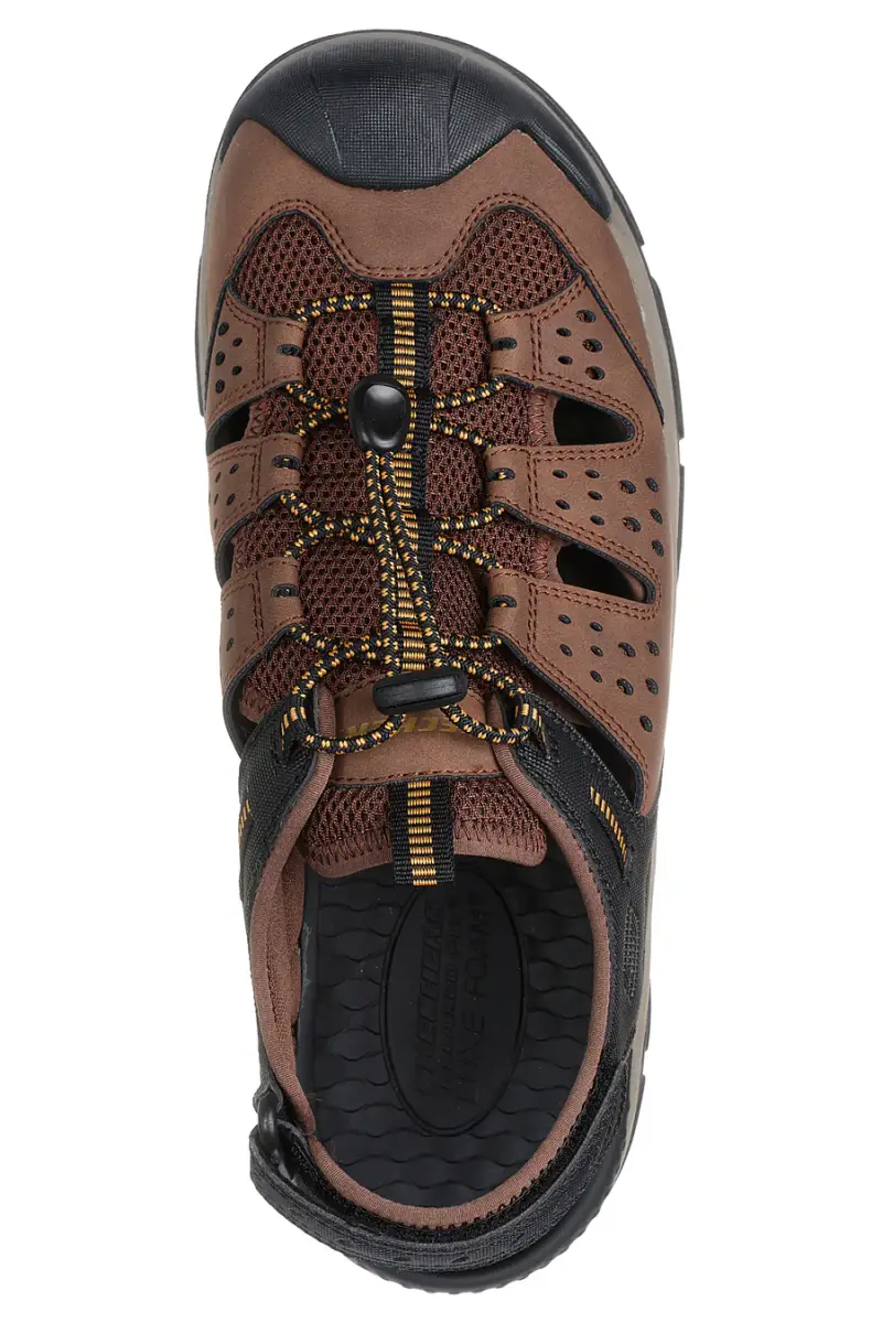 Sandali Marroni Con Punta Chiusa SKECHERS TRESMEN MENARD [MARRONE] miniatura 5