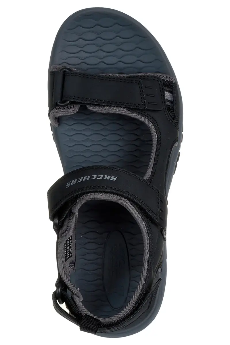 Sandali neri Skechers Prewitt Rigdon [NERO] miniatura 3