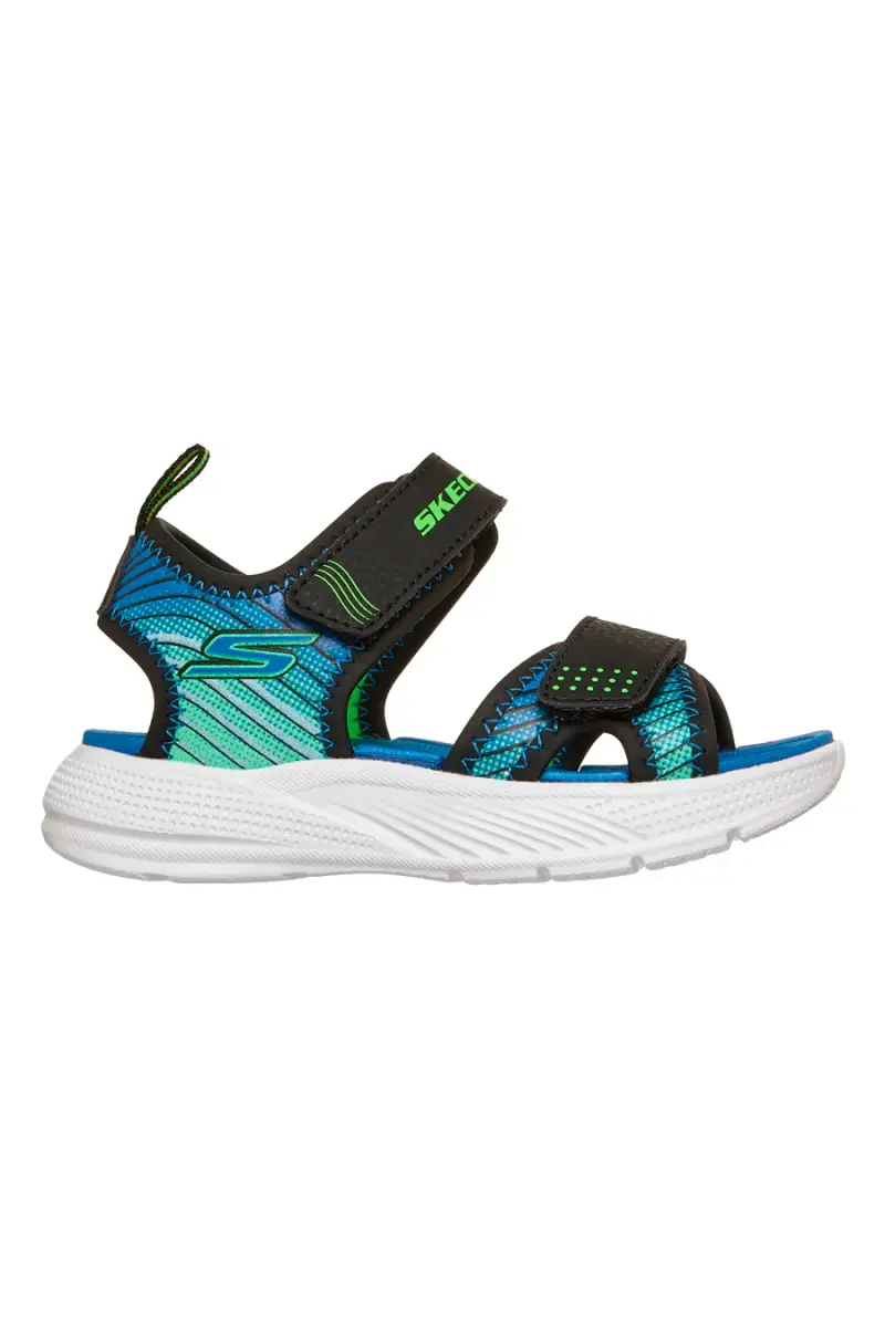 Sandali neri sportivi leggeri Skechers Microspec-Splash [NERO