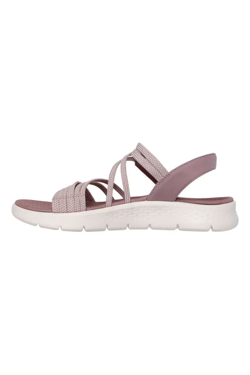 Sandali rosa con fasce elastiche Skechers Go walk flex sandal [ROSA] miniatura 3