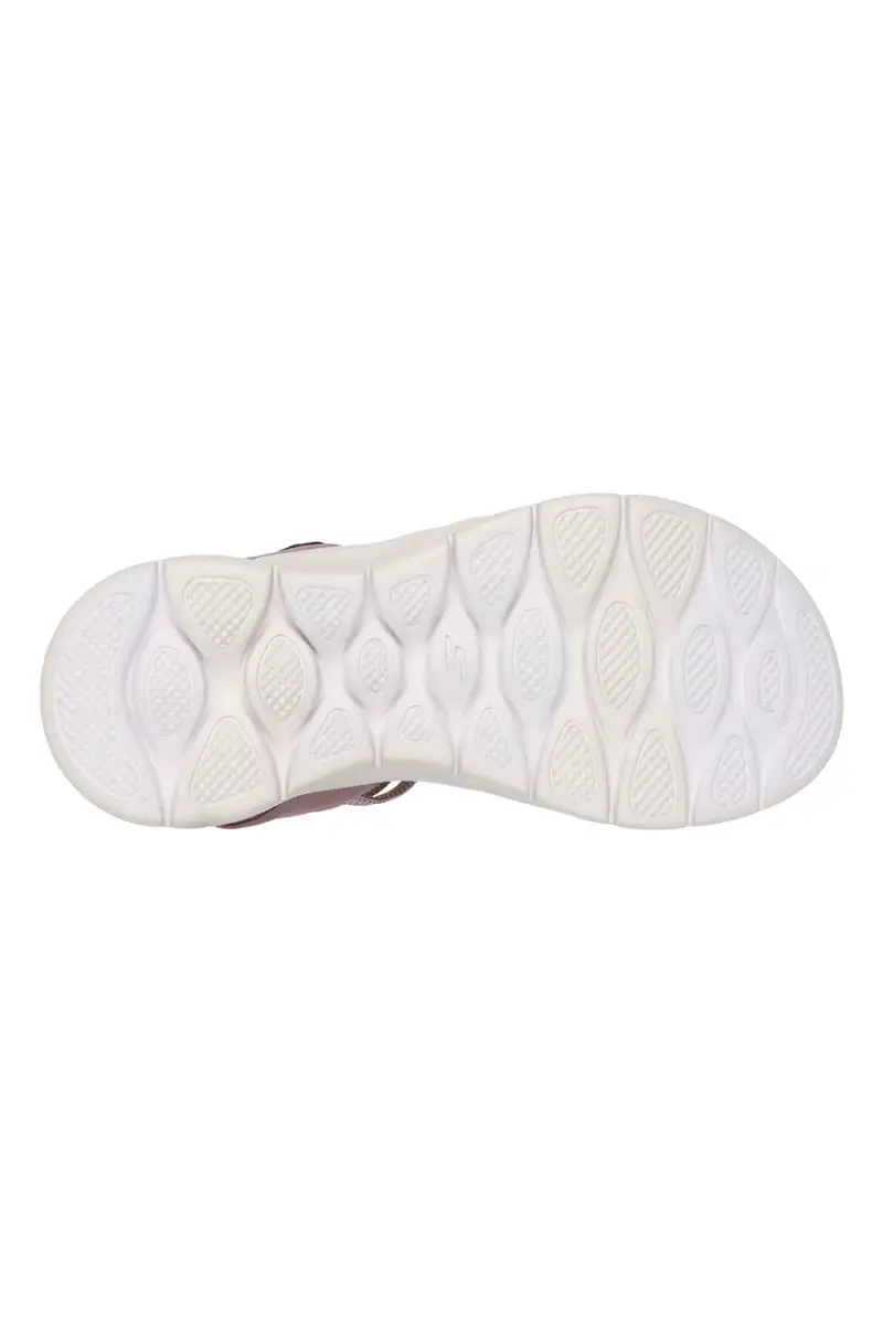 Sandali rosa con fasce elastiche Skechers Go walk flex sandal [ROSA] miniatura 4