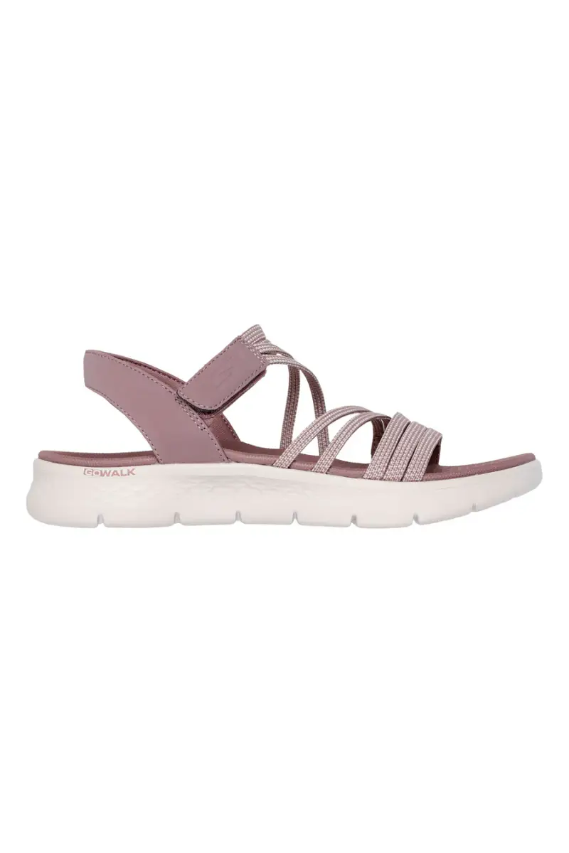 Sandali rosa con fasce elastiche Skechers Go walk flex sandal [ROSA]