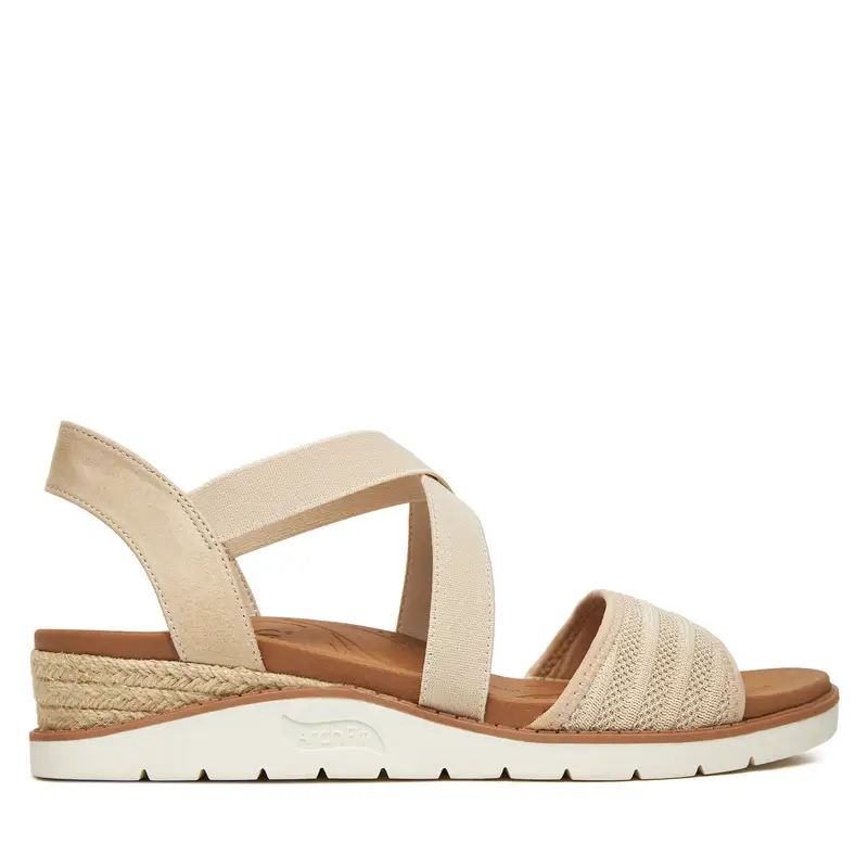 Sandali Skechers BOBS Arch Fit Beach Kiss-Boho Beyond 114013/NAT Beige