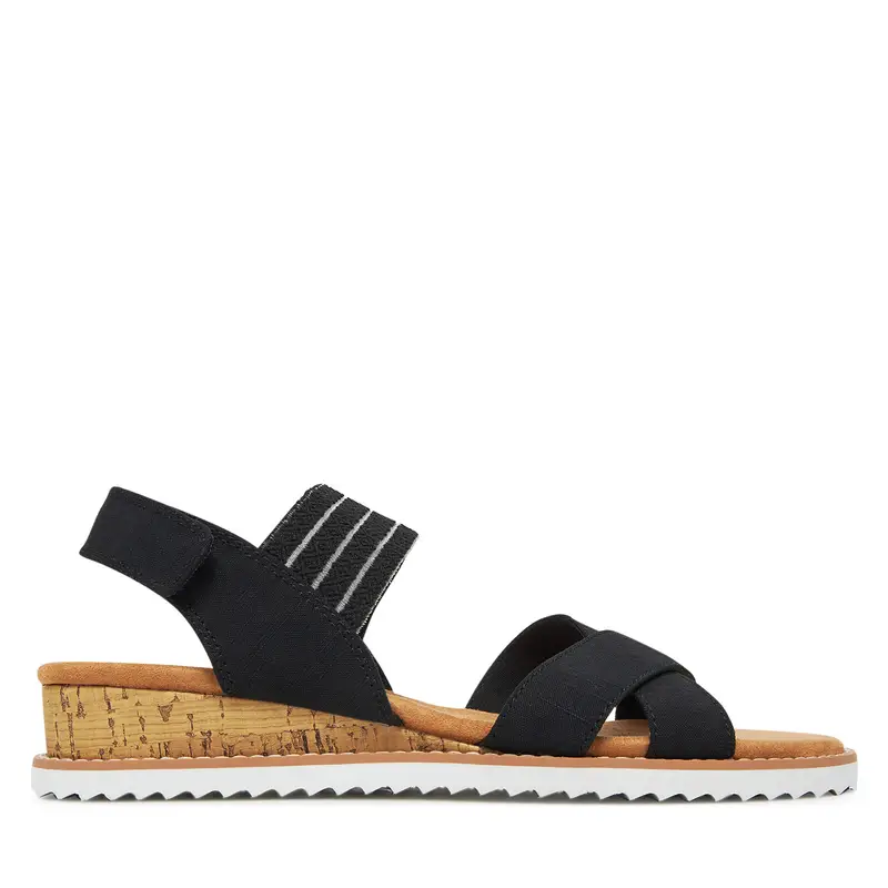 Sandali Skechers BOBS Desert Kiss-Shore Enough 114130/BLK Nero