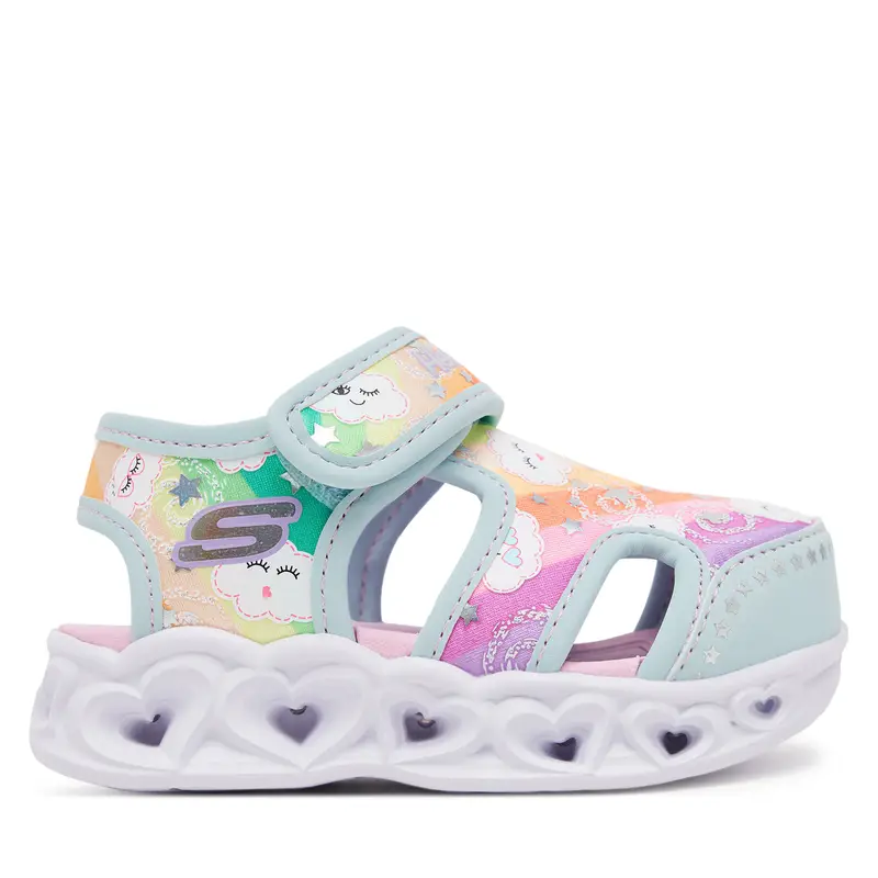 Sandali Skechers Heart Lights Sandals-Cutie Clouds 302977N/TQMT Turchese