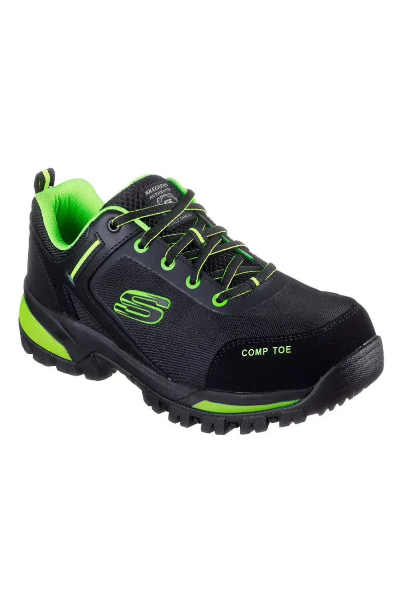 Scarpe Antinfortunistica Nere e Verde Skechers Work Gatlon - Strigax [NERO miniatura 2