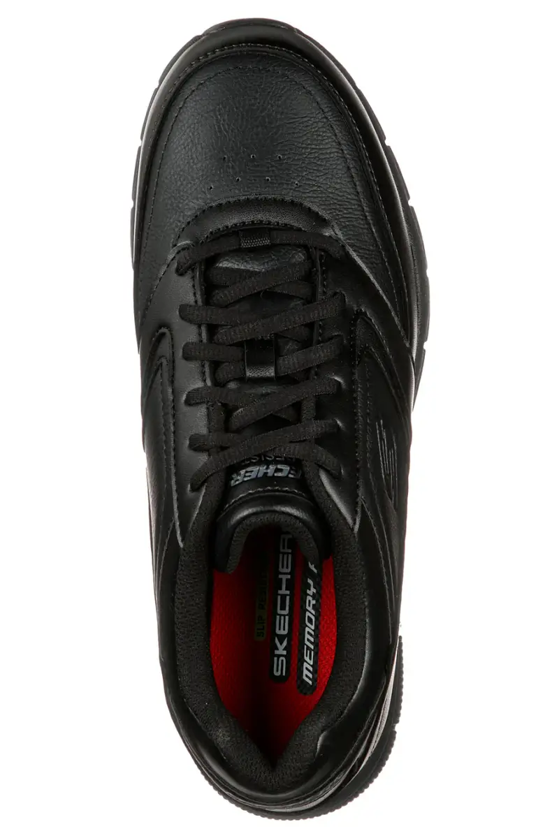 Scarpe Antinfortunistiche Nere SKECHERS Work Relaxed Fit - Nampa SR [NERO] miniatura 3