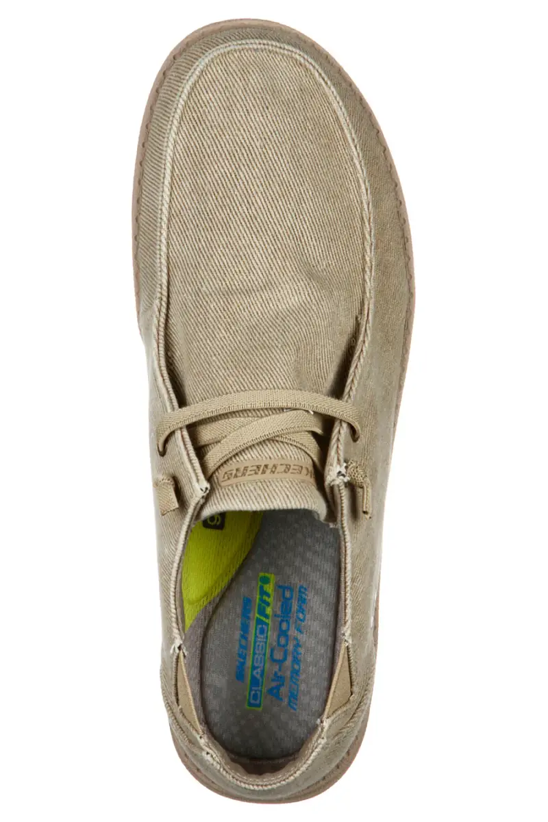 Scarpe beige in tela stile mocassino Skechers Melson Raymon [TAUPE] miniatura 5