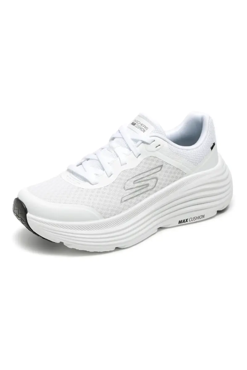 Scarpe bianche con dettagli neri in mesh ammortizzate Skechers Max Cushioning Endeavour [BIANCO miniatura 2