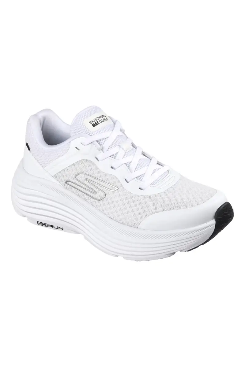 Scarpe bianche con dettagli neri in mesh ammortizzate Skechers Max Cushioning Endeavour [BIANCO miniatura 3
