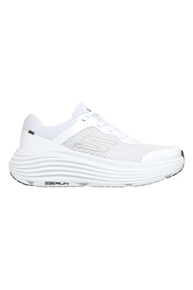Scarpe bianche con dettagli neri in mesh ammortizzate Skechers Max Cushioning Endeavour [BIANCO