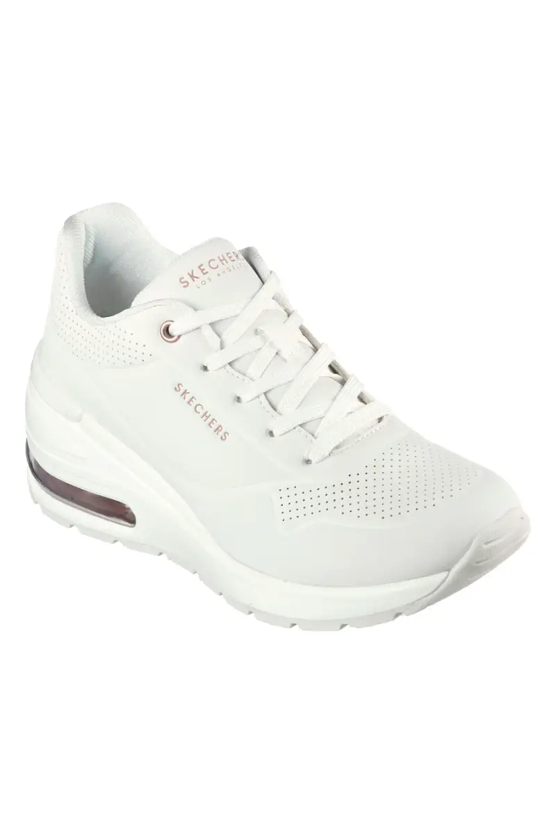 Scarpe bianche con zeppa e suola Air Skechers Million Air Elevated Air [BIANCO] miniatura 2