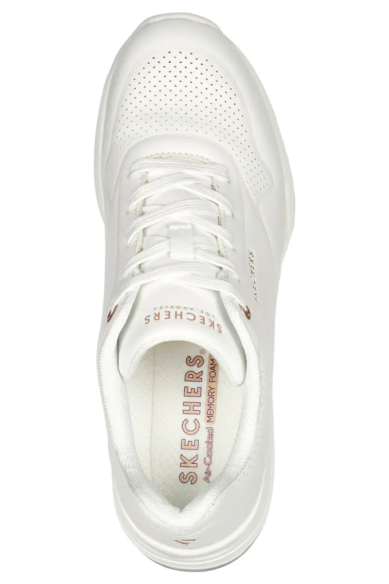 Scarpe bianche con zeppa e suola Air Skechers Million Air Elevated Air [BIANCO] miniatura 3