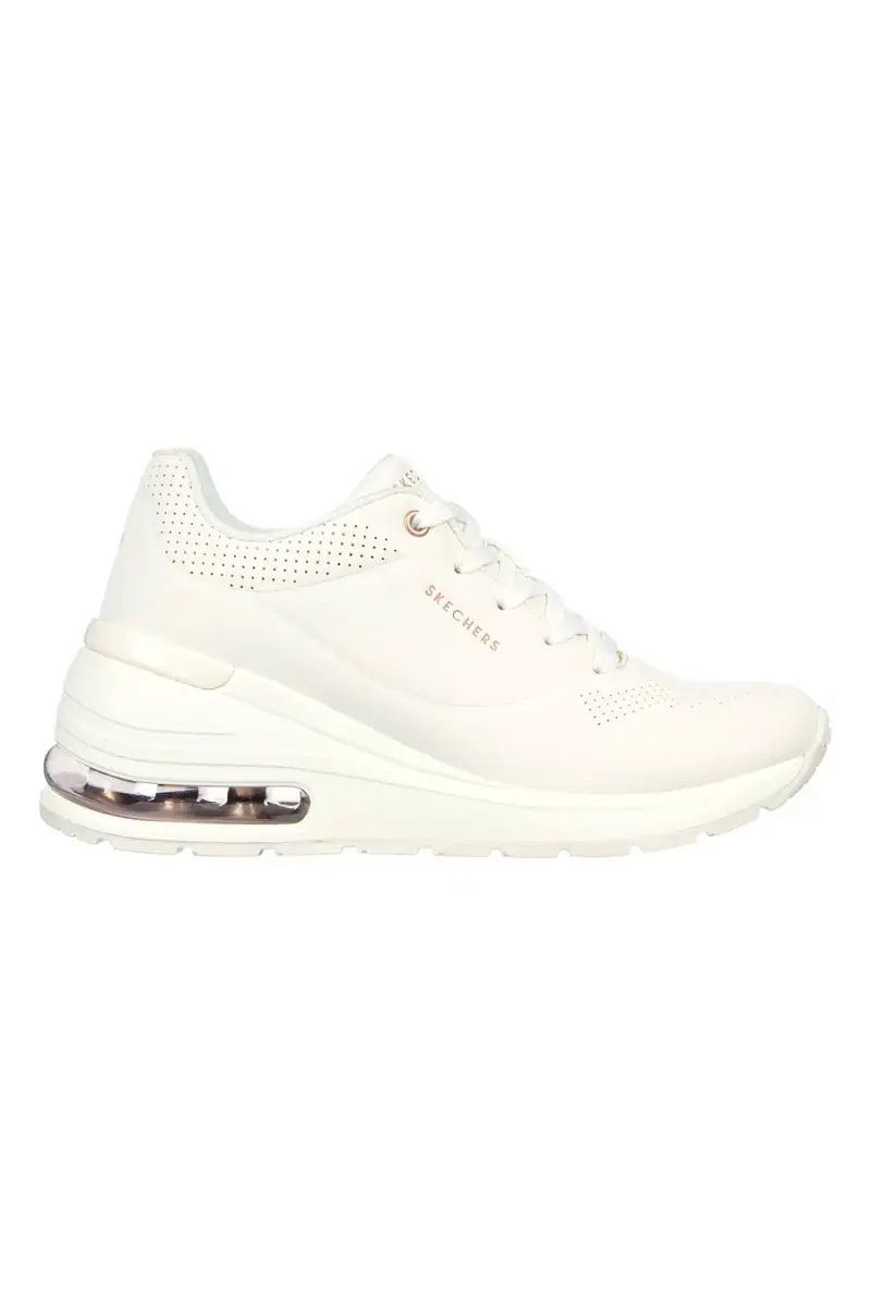 Scarpe bianche con zeppa e suola Air Skechers Million Air Elevated Air [BIANCO]