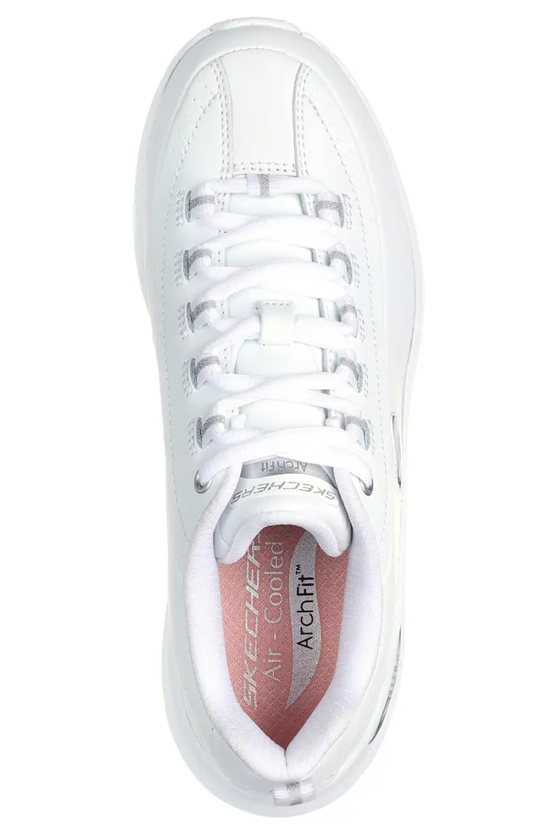Scarpe bianche in pelle con supporto plantare Arch Fit Skechers ARCH FIT 2 0 STAR BOUND [BIANCO miniatura 3