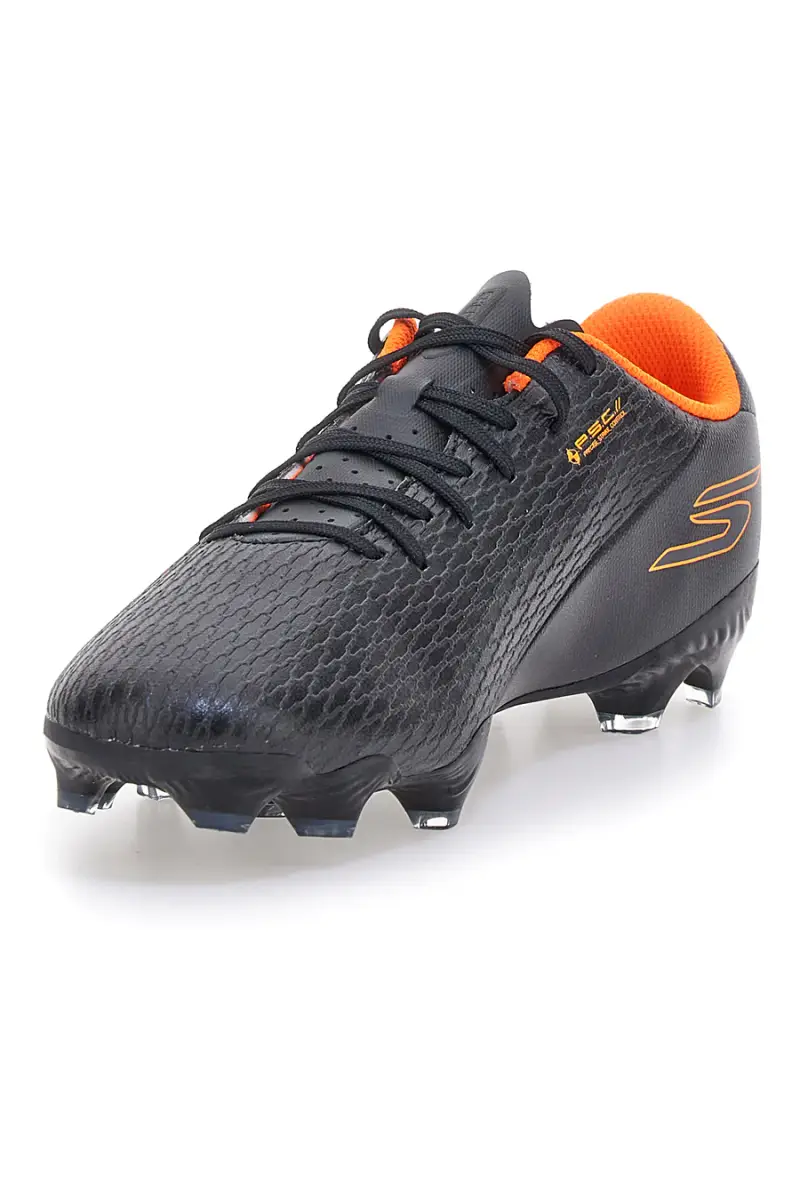 Scarpe da calcio nere con dettagli arancioni Skechers SKX_2 Club MG [BKOR] miniatura 3