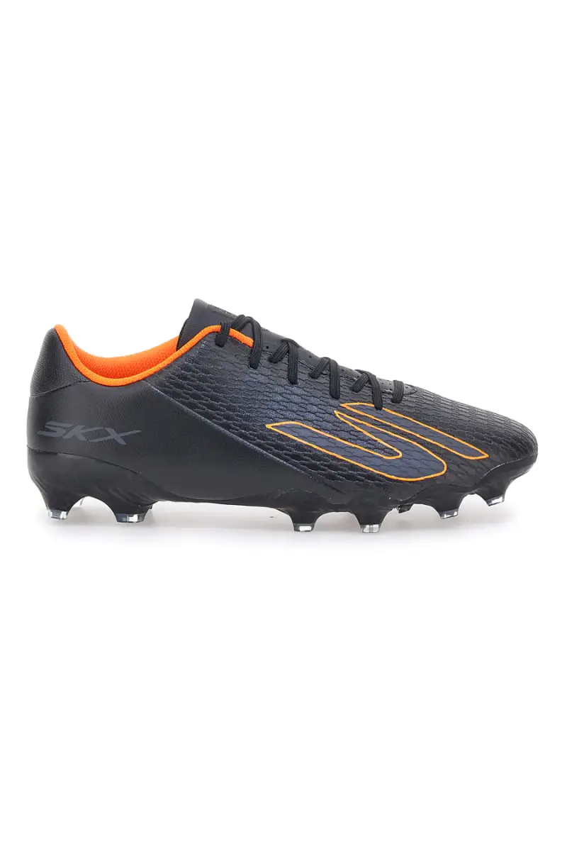Scarpe da calcio nere con dettagli arancioni Skechers SKX_2 Club MG [BKOR]