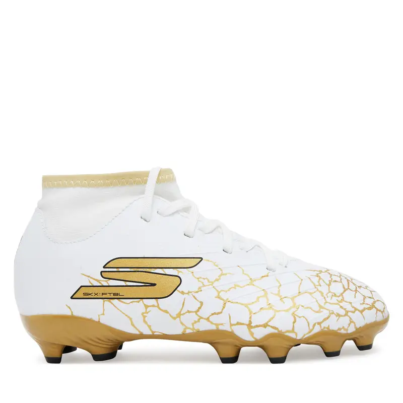 Scarpe da calcio Skechers Skx_1.5 High Jr Td Fg 252086N/WBGD Bianco