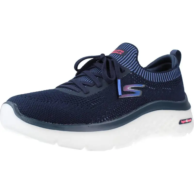 Scarpe da Running per Adulti Skechers Engineered Flat Knit W Azzurro | Skechers Blu
