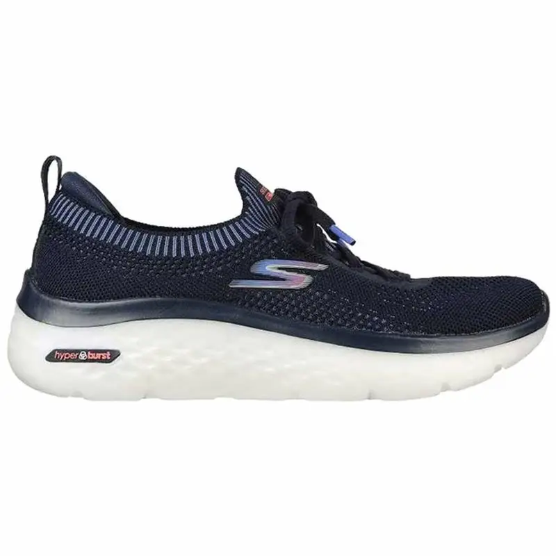 Scarpe da Running per Adulti Skechers Engineered Flat Knit W Azzurro | Skechers Nero