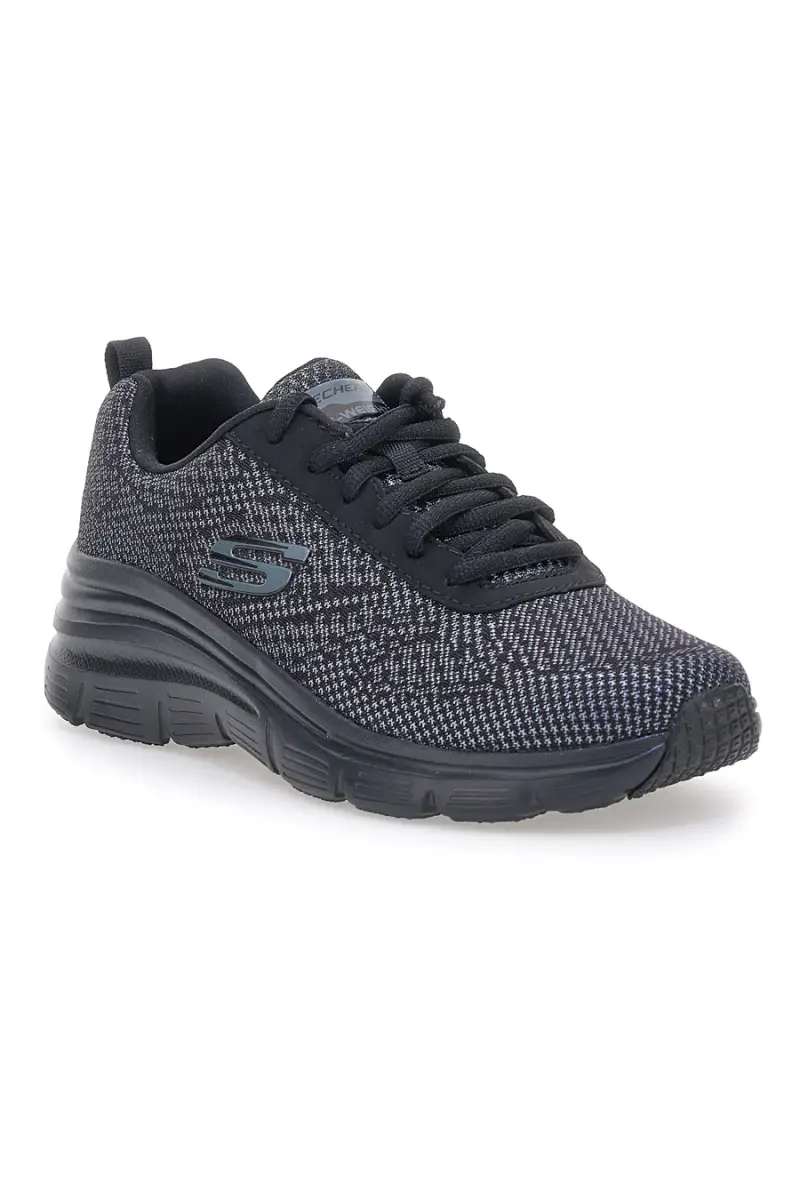 Scarpe grigie in mesh con Memory Foam Skechers Fashion Fit Bold Boundaries [NERO] miniatura 2