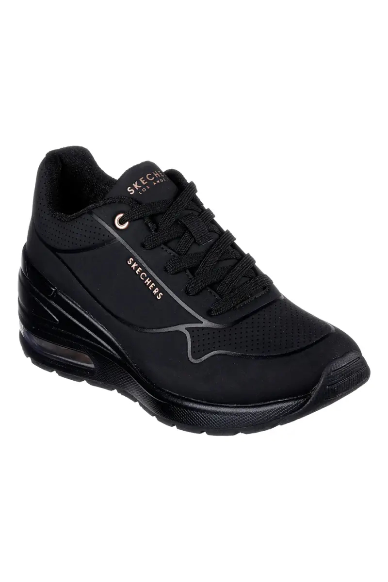 Scarpe nere con zeppa e suola Air Skechers Million Air Elevated Air [NERO] miniatura 2