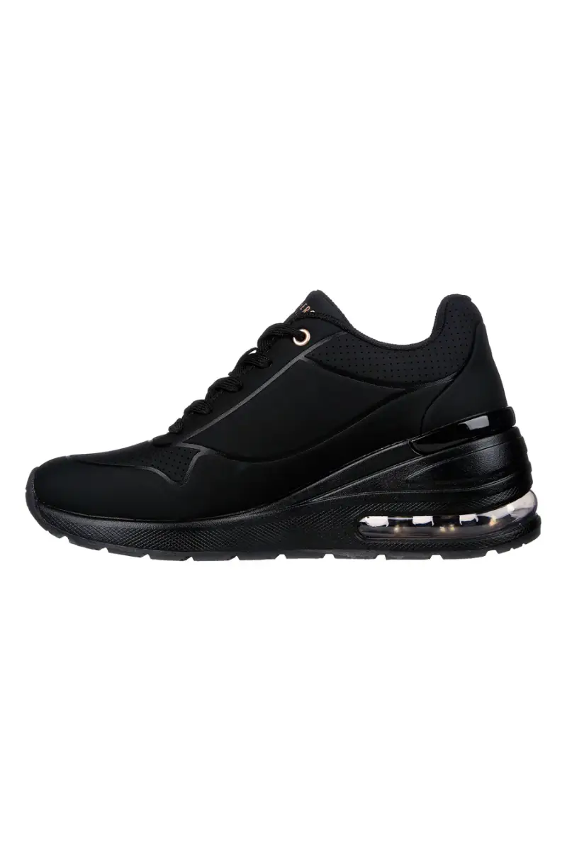 Scarpe nere con zeppa e suola Air Skechers Million Air Elevated Air [NERO] miniatura 3