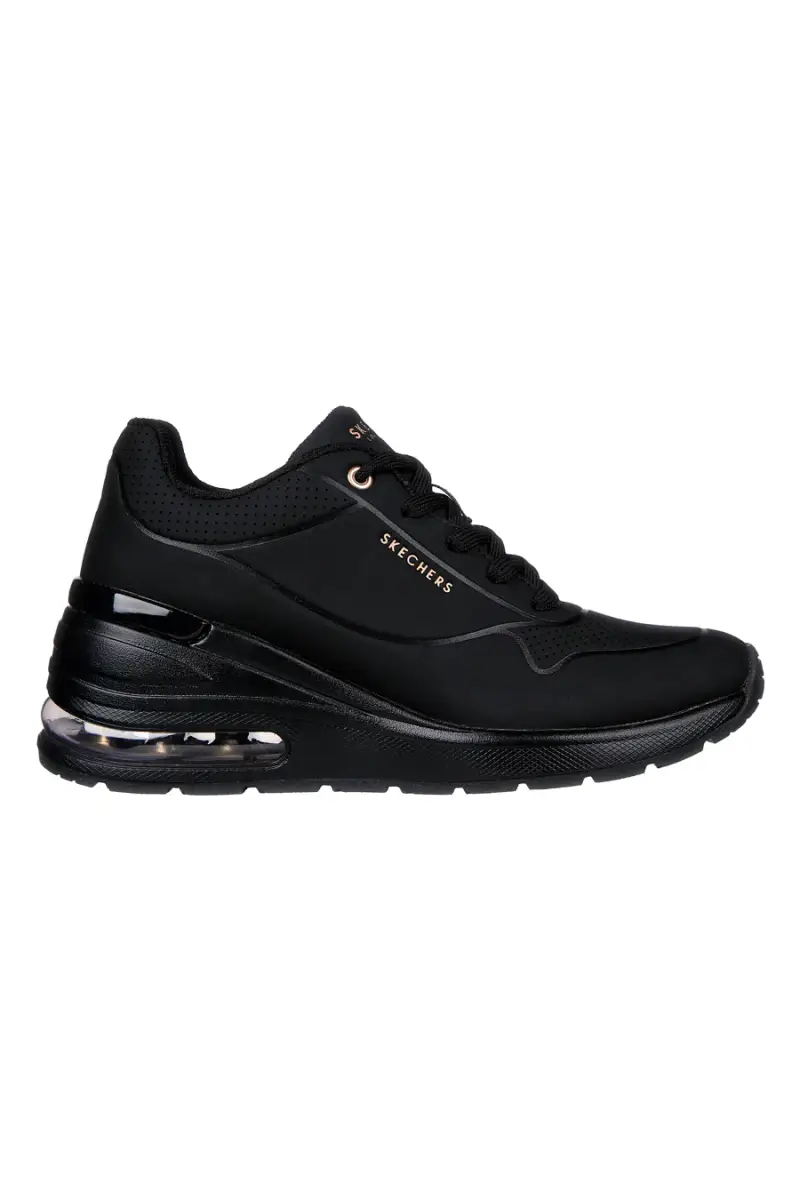 Scarpe nere con zeppa e suola Air Skechers Million Air Elevated Air [NERO]