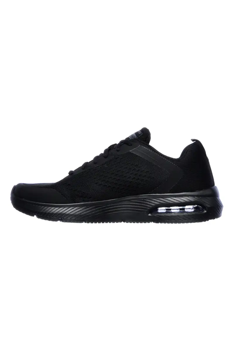 Scarpe nere in mesh con Air Cooled Memory Foam Skechers Dyna-Air Pelland [NERO] miniatura 3